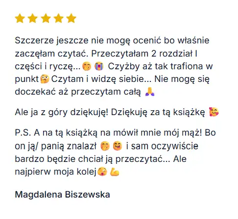Opinia czytelniczki o książkach Kasi Zaręby 10